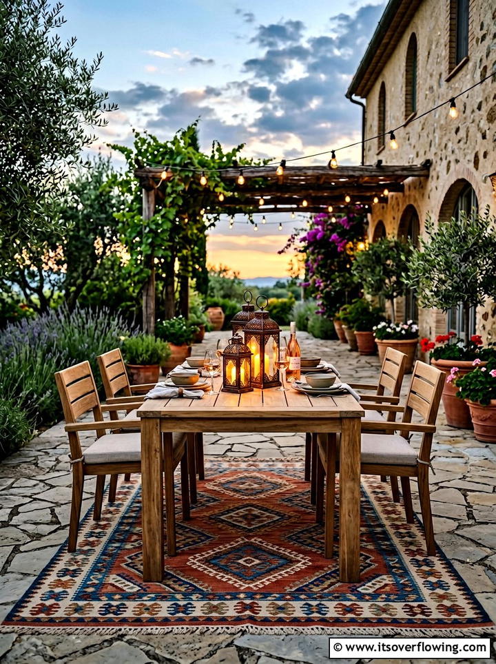Solar lanterns for patio table - 25 small garden ideas with lighting