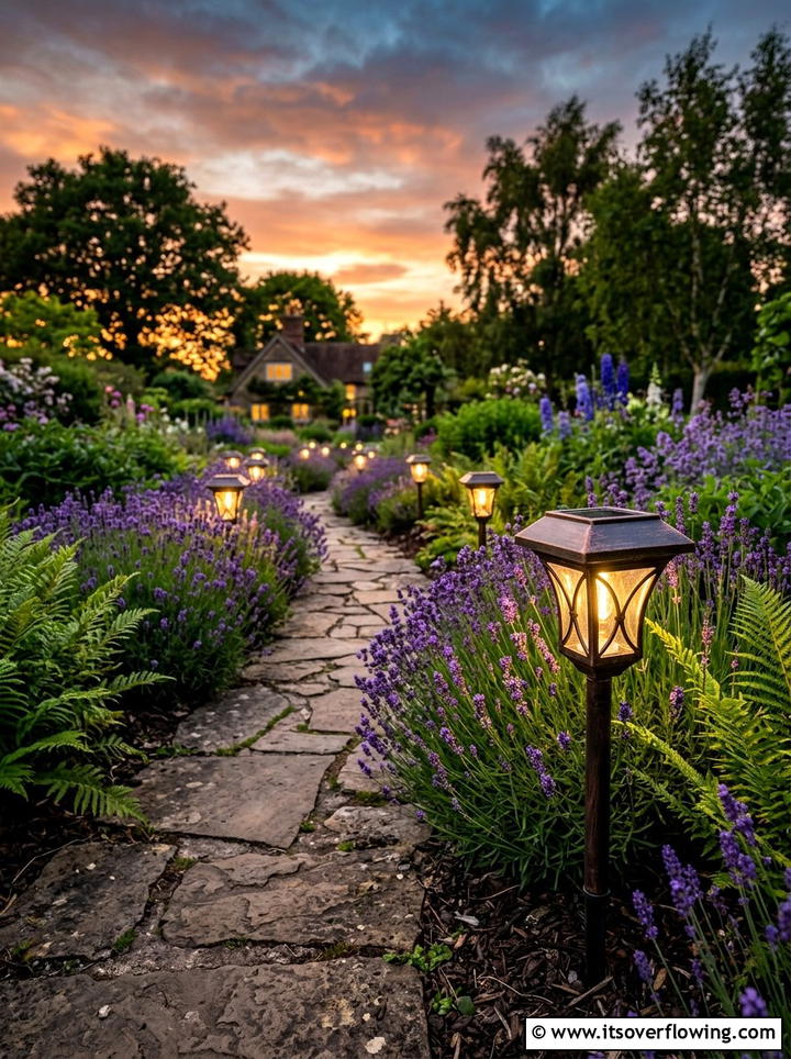 Solar light garden stake - 25 garden ideas with decorative stakes