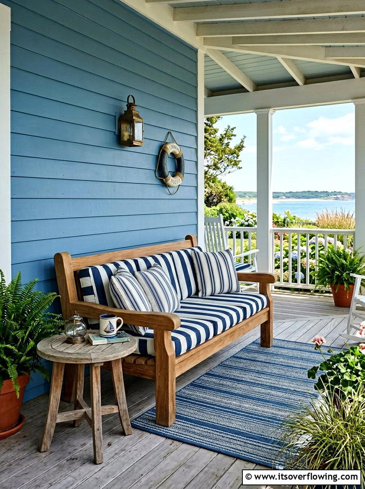 Solid Wood Porch Bench - 25 front porch ideas with wood accents