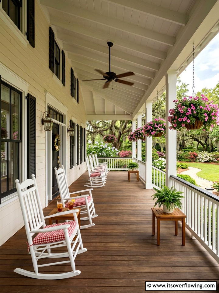 Southern Style Front Porch - 25 front porch decor ideas with rocking chairs