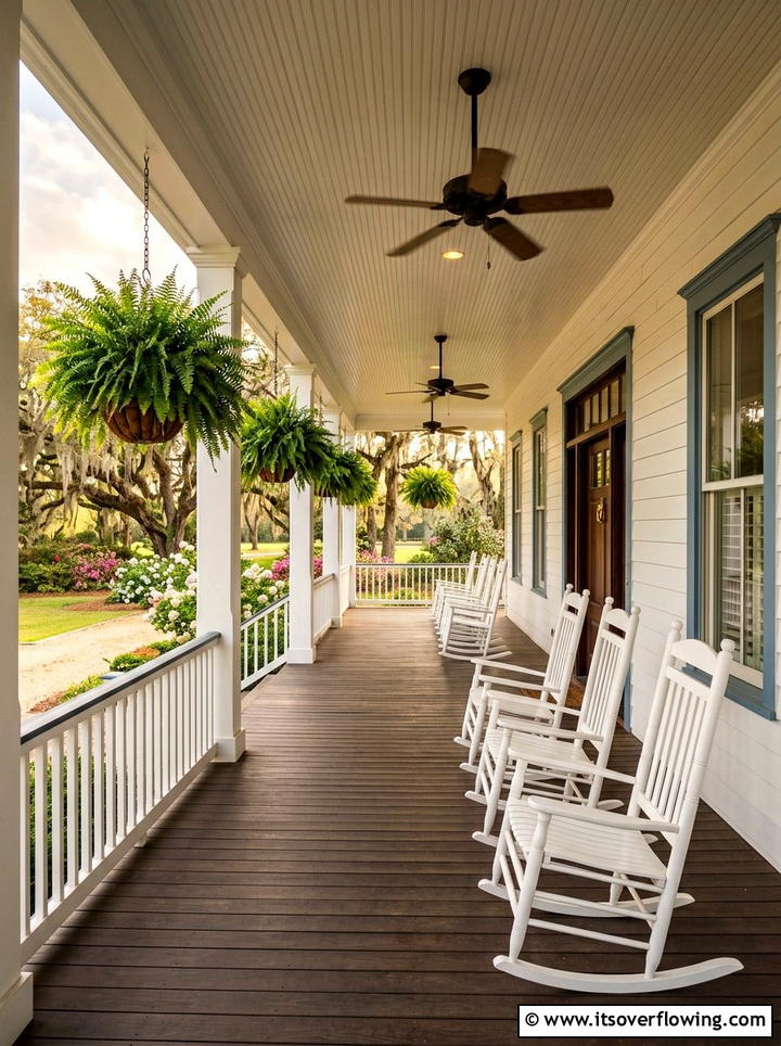 Southern front porch - 25 front porch ideas with rocking chairs