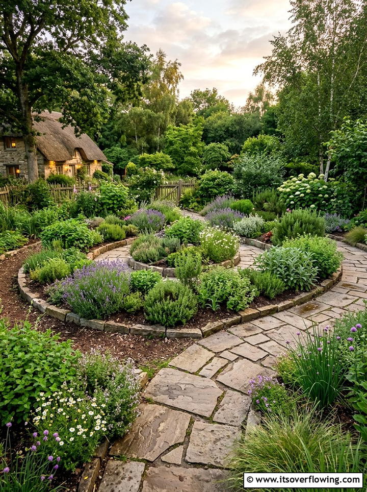 Spiral Garden Bed - 25 creative garden ideas with spiral herb beds