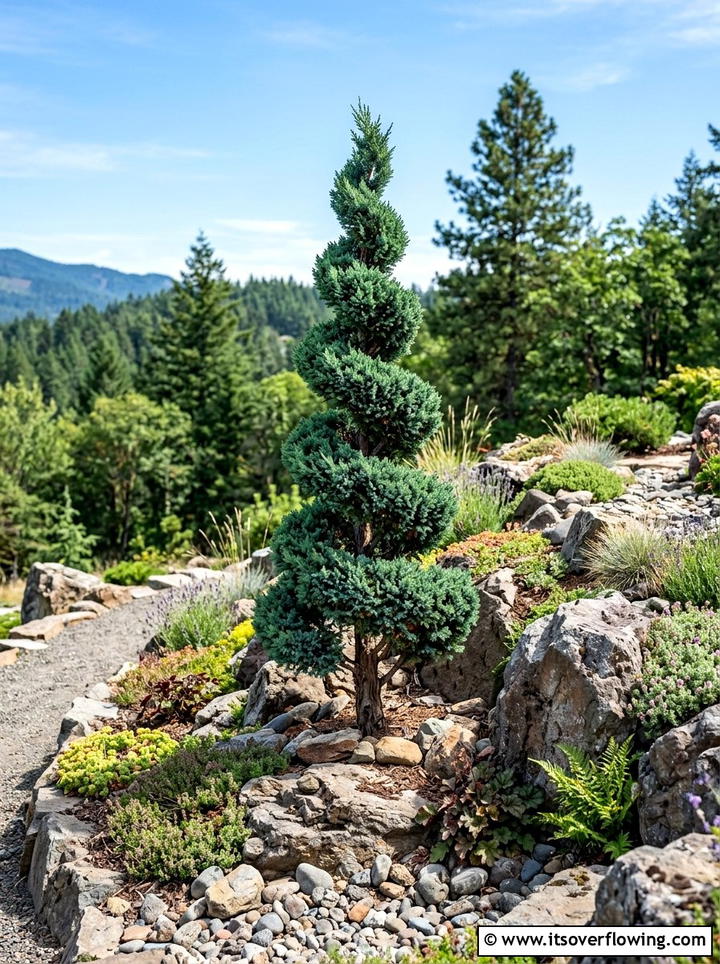 Spiral Juniper Tree - 25 creative garden ideas with topiary shapes