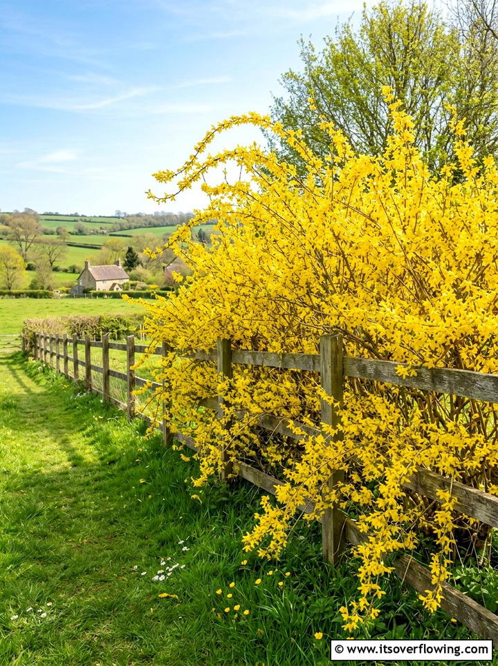 Spring Forsythia - 25 garden ideas for year round color