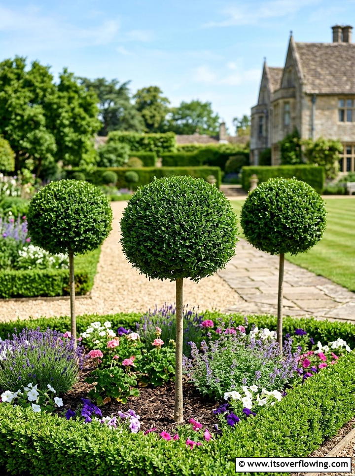 Standard Ball Topiary - 25 creative garden ideas with topiary shapes