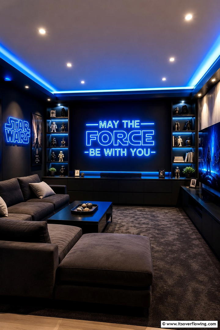 Star Wars Neon Signs - 25 Star Wars Room Ideas for Every Fan’s Dream Space