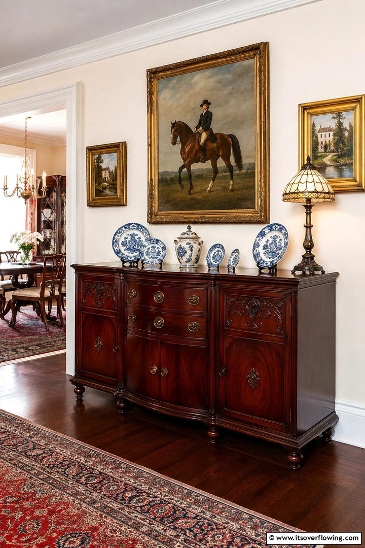 Stately Sideboards - 30 Traditional Living Room Ideas for Timeless Elegance
