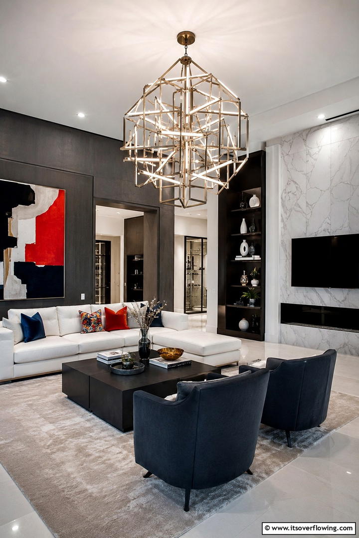 Statement Lighting FixturesExact - 25 Eclectic Living Room Ideas for a Unique and Vibrant Space