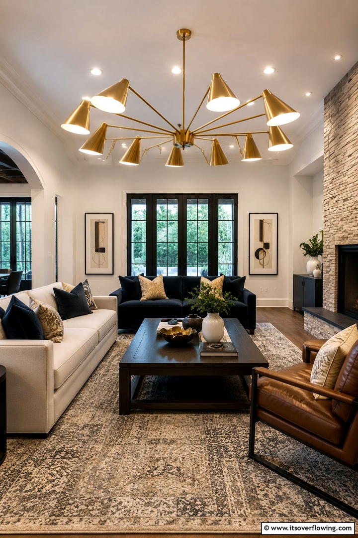 Statement Lighting FixturesOne - 25 Eclectic Living Room Ideas for a Unique and Vibrant Space