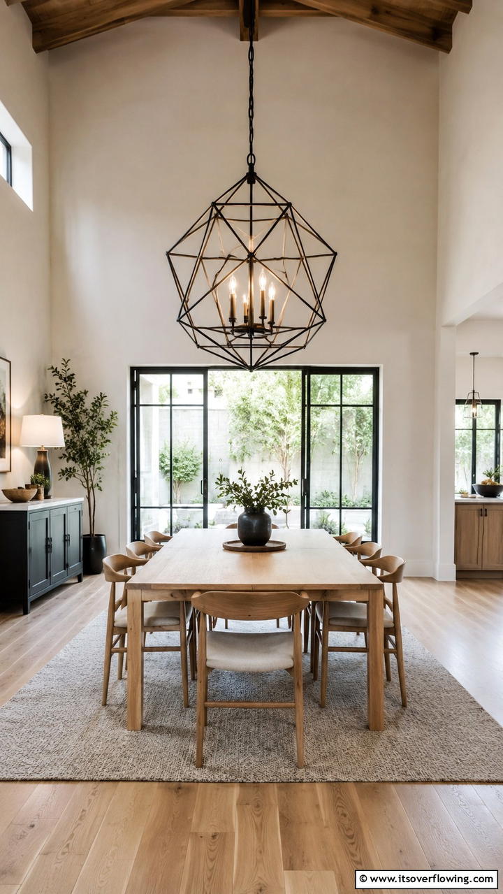 Statement Lighting for Visual Impact - 20 Casual Dining Room Ideas for Everyday Comfort