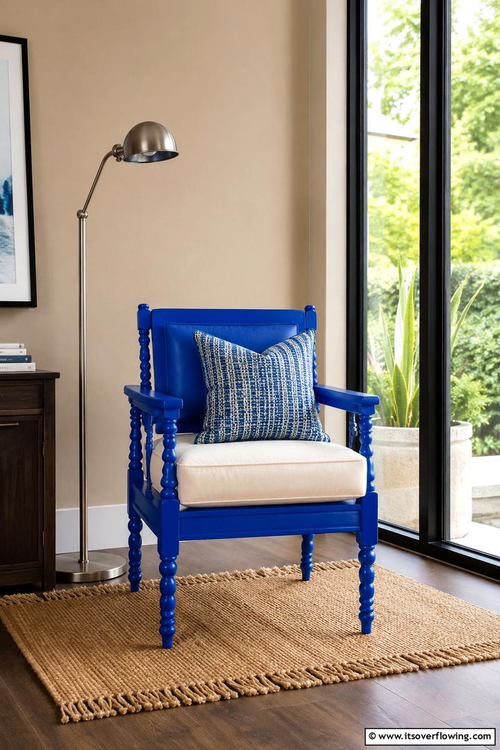 Statement Painted Accent Chair - 30 Painted Furniture Ideas to Revamp Your Home Décor