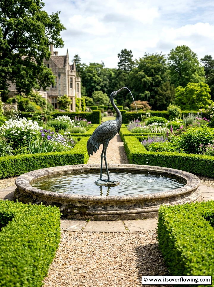 Statuary fountain - 25 garden ideas with water features