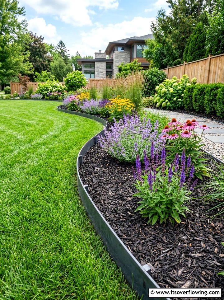 Steel Garden Edging - 25 garden decor ideas with metal art
