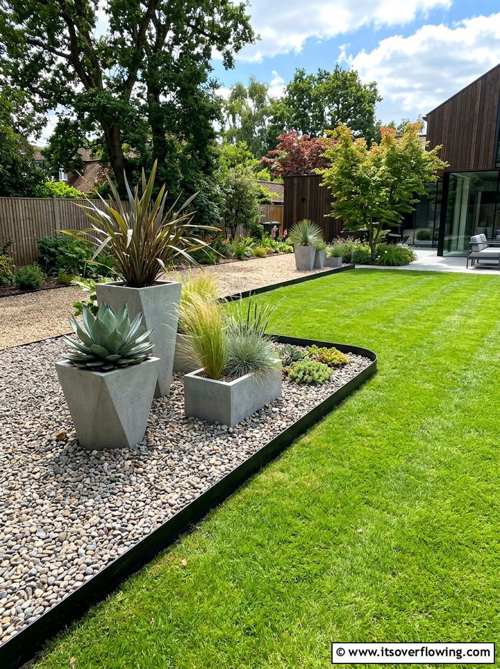 Steel Garden Edging - 25 backyard decorating ideas with modern accents