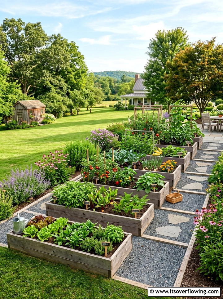 Stepped raised garden beds - 25 backyard ideas with raised beds