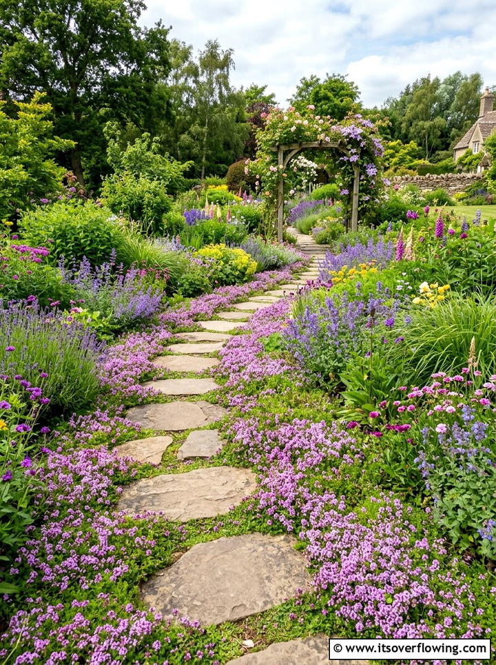 Stepping Stone Path - 25 cheap garden ideas with curb appeal upgrades