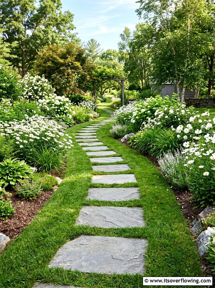 Stepping Stone Path - 25 garden design ideas with repetition