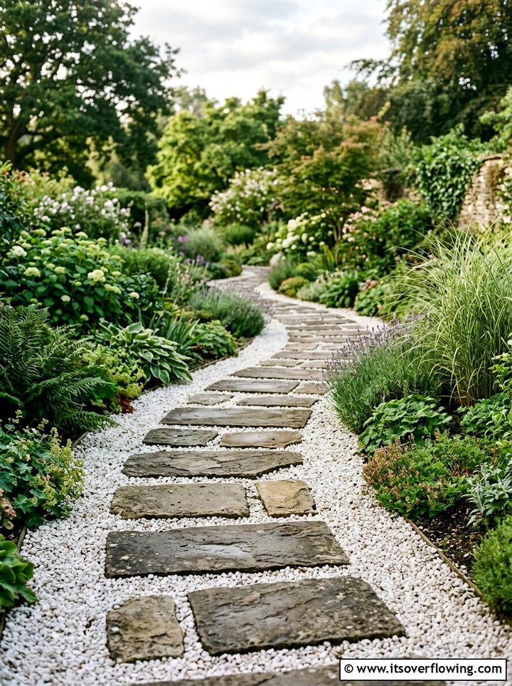 Stepping Stones In Gravel - 25 garden ideas with gravel
