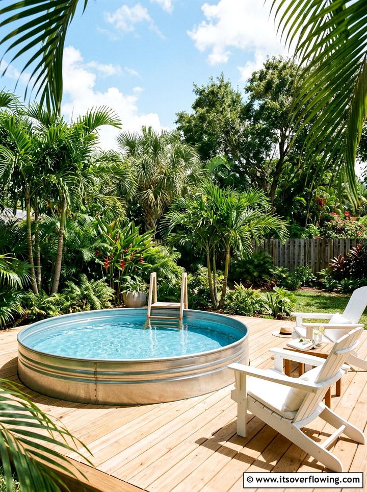 Stock Tank Pool - 25 backyard decorating ideas with patio decor