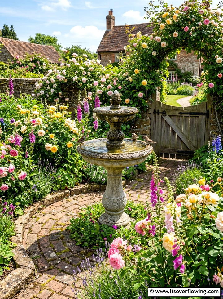 Stone Bird Bath - 25 garden decor ideas