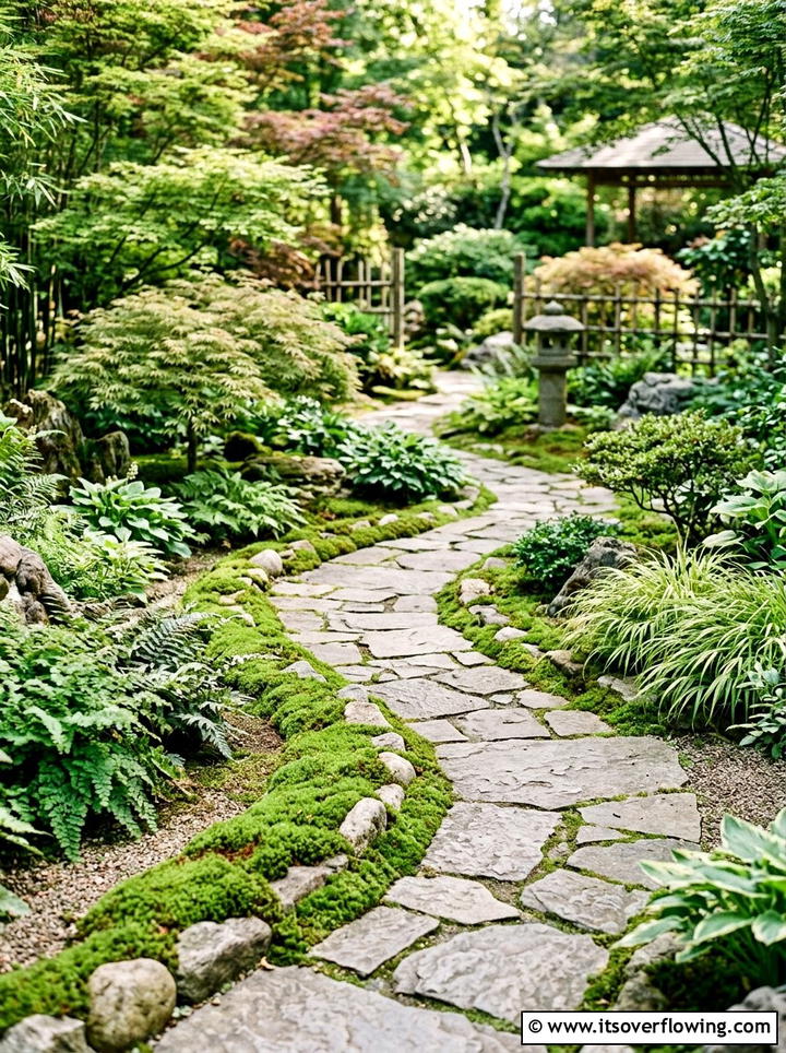 Stone Border Pathway - 25 upcycled garden ideas for year round decor