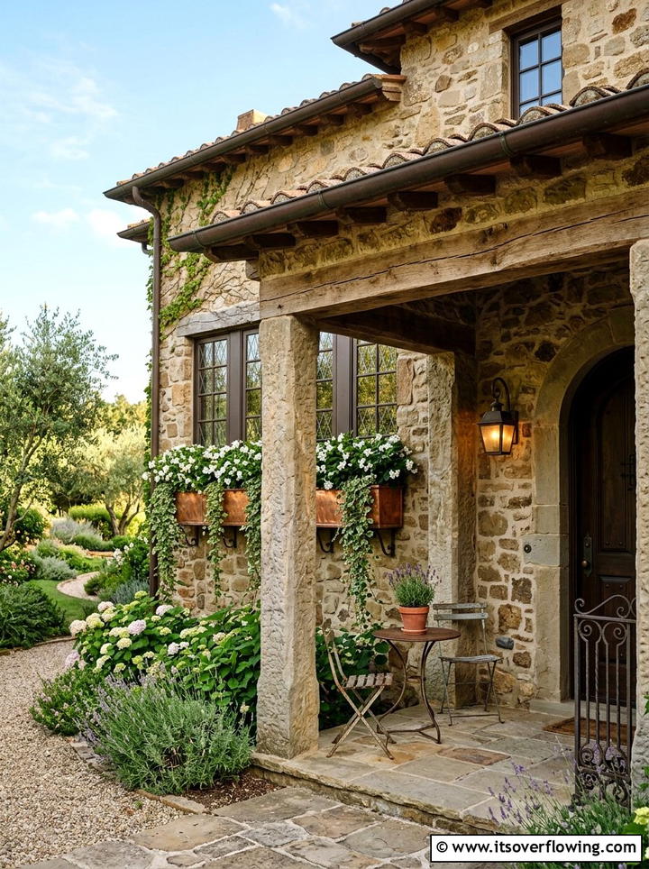 Stone Exterior Porch - 25 front porch ideas with window boxes