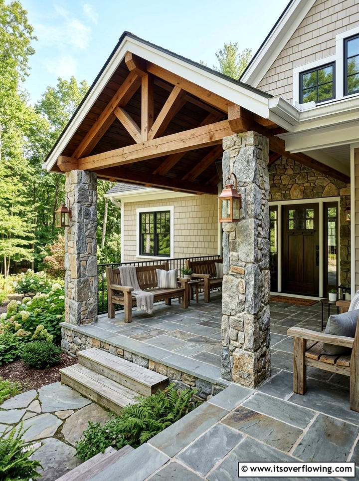 Stone Floor Porch - 25 front porch ideas for covered porch