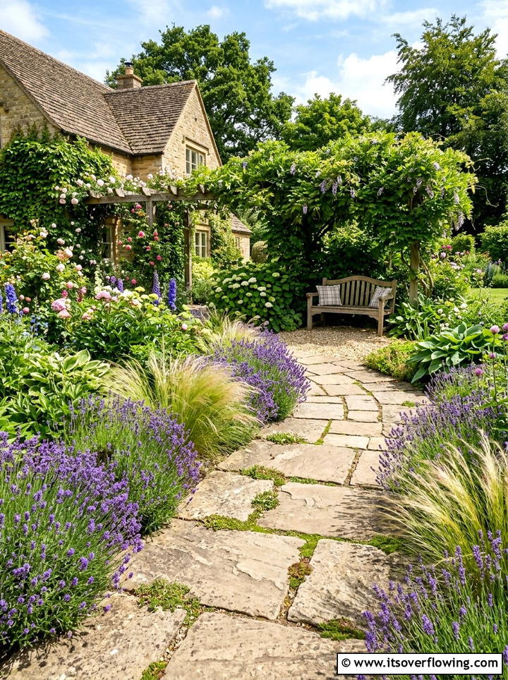 Stone Garden Path - 25 garden decor ideas for backyards