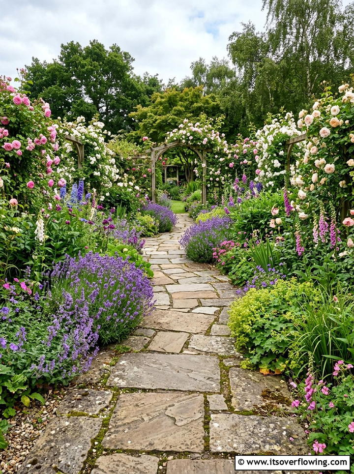 Stone Garden Path - 25 garden decor ideas with summer decor