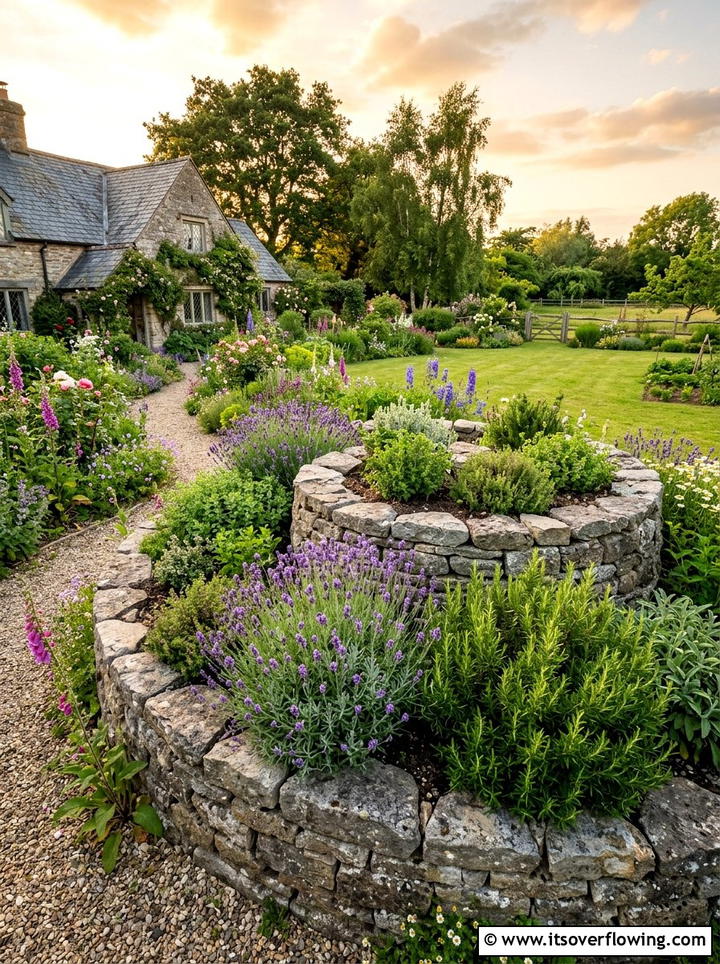 Stone Herb Spiral - 25 creative garden ideas with spiral herb beds