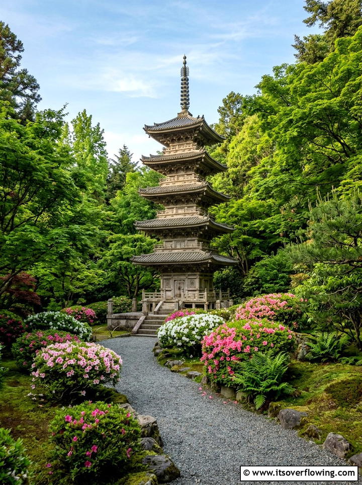 Stone Pagoda - 25 garden ideas for japanese style