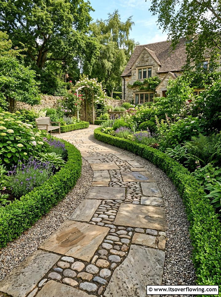 Stone Path Backyard - 25 backyard ideas with japanese garden