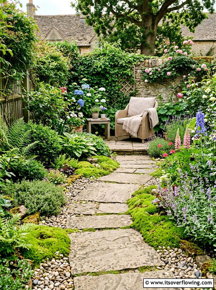 Stone Path Border - 25 small garden ideas with boho style