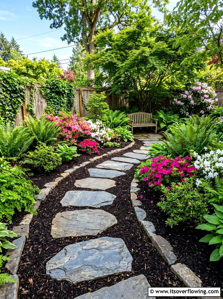 Stone Path Walkway - 25 cheap garden ideas for small spaces