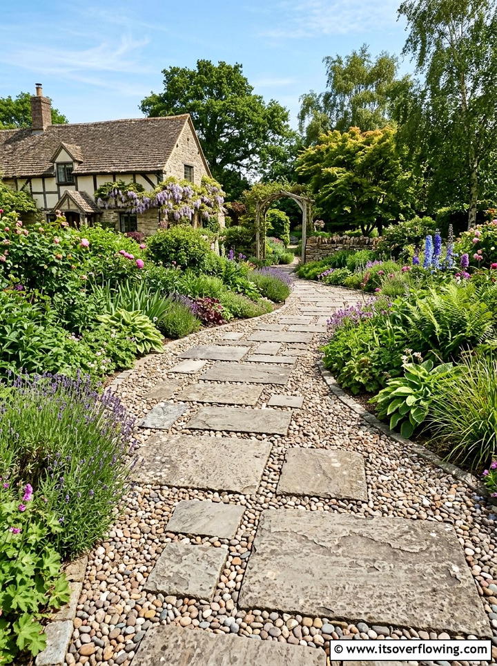 Stone Path - 25 backyard ideas for winter ambiance