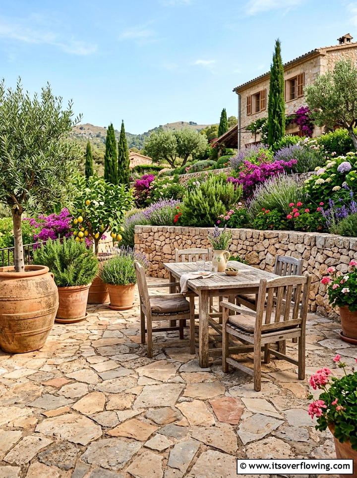 Stone Patio Terrace - 25 garden design ideas with terraces