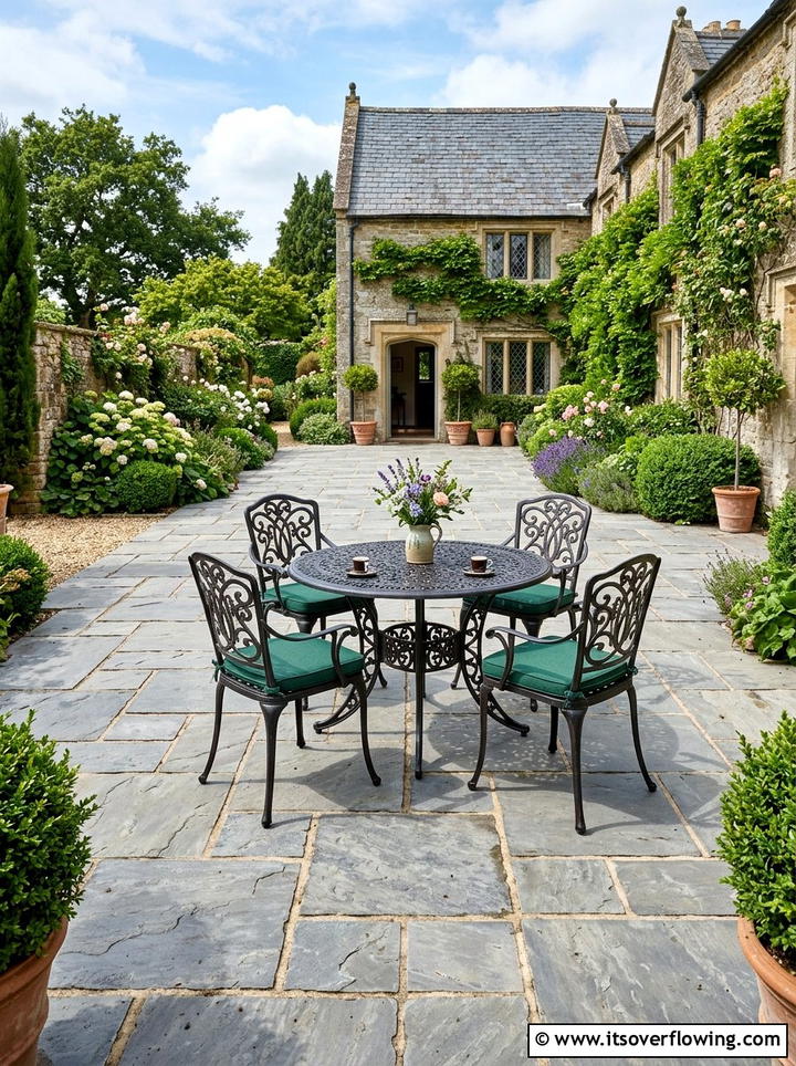 Stone Patio - 25 backyard ideas