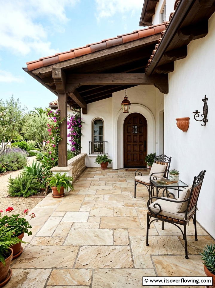 Stone Porch Flooring - 25 front porch ideas for south facing porch