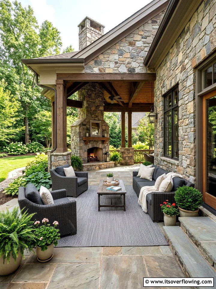 Stone Siding Porch Decor - 25 front porch ideas with neutral decor