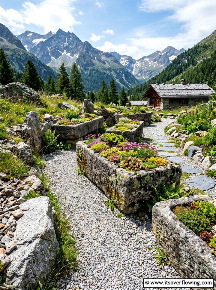 Stone Trough Garden Layout - 25 garden design ideas with container clusters