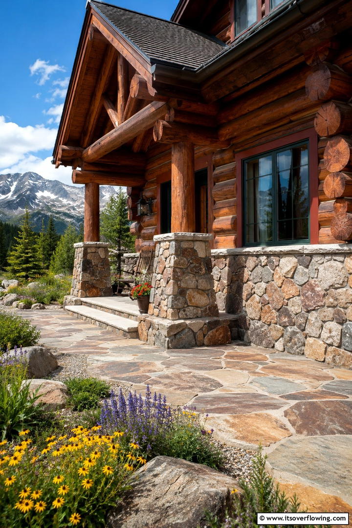 Stone Wainscoting for Rustic Charm - 25 Exterior Wainscoting Ideas to Enhance Your Home’s Curb Appeal