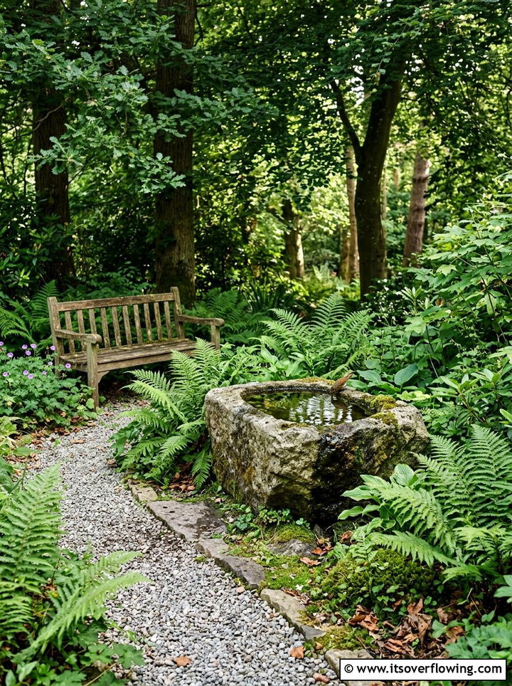Stone Wildlife Water Basin - 25 creative garden ideas with water bowls