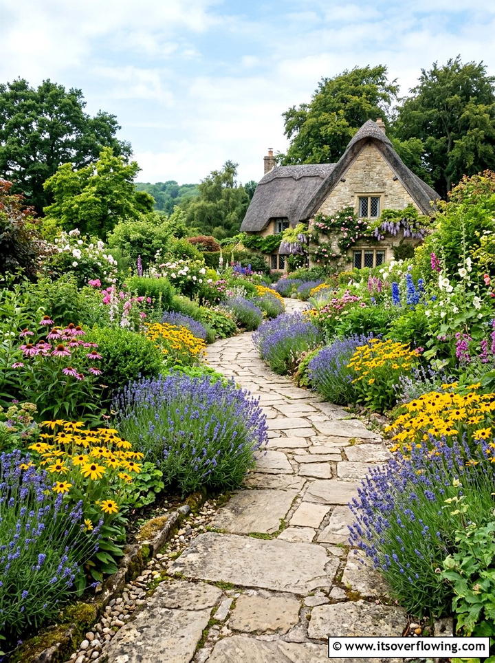 Stone pathway - 25 garden design ideas with focal points