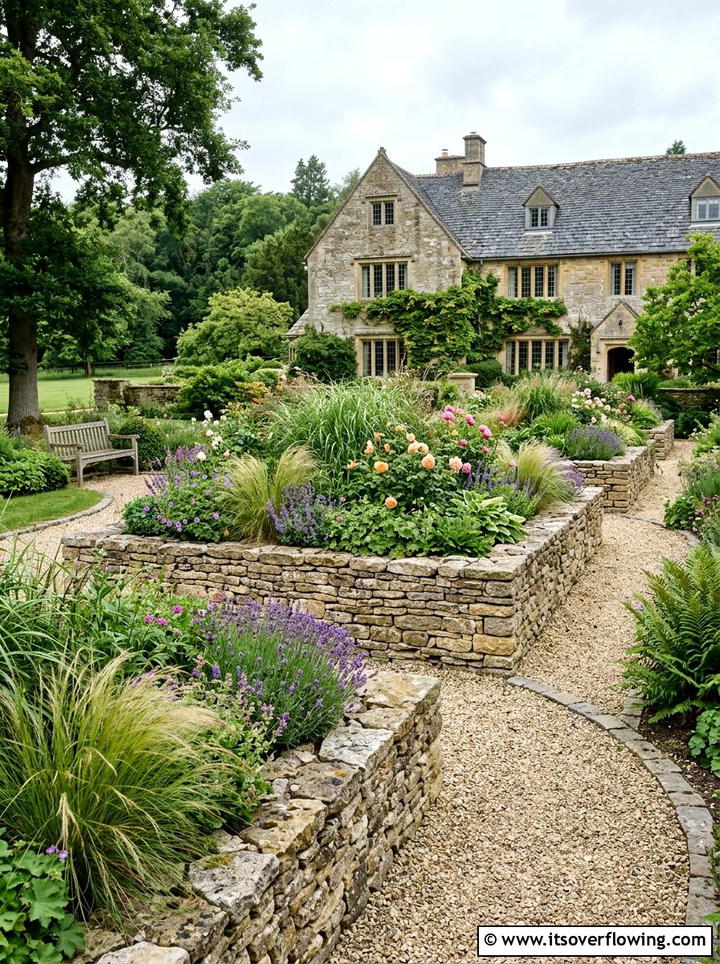 Stone raised garden beds - 25 garden ideas with raised beds