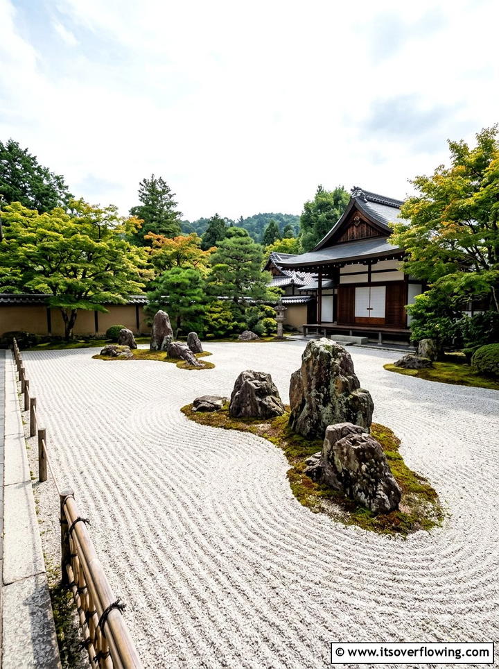 Stone zen garden - 25 upcycled garden ideas with stones