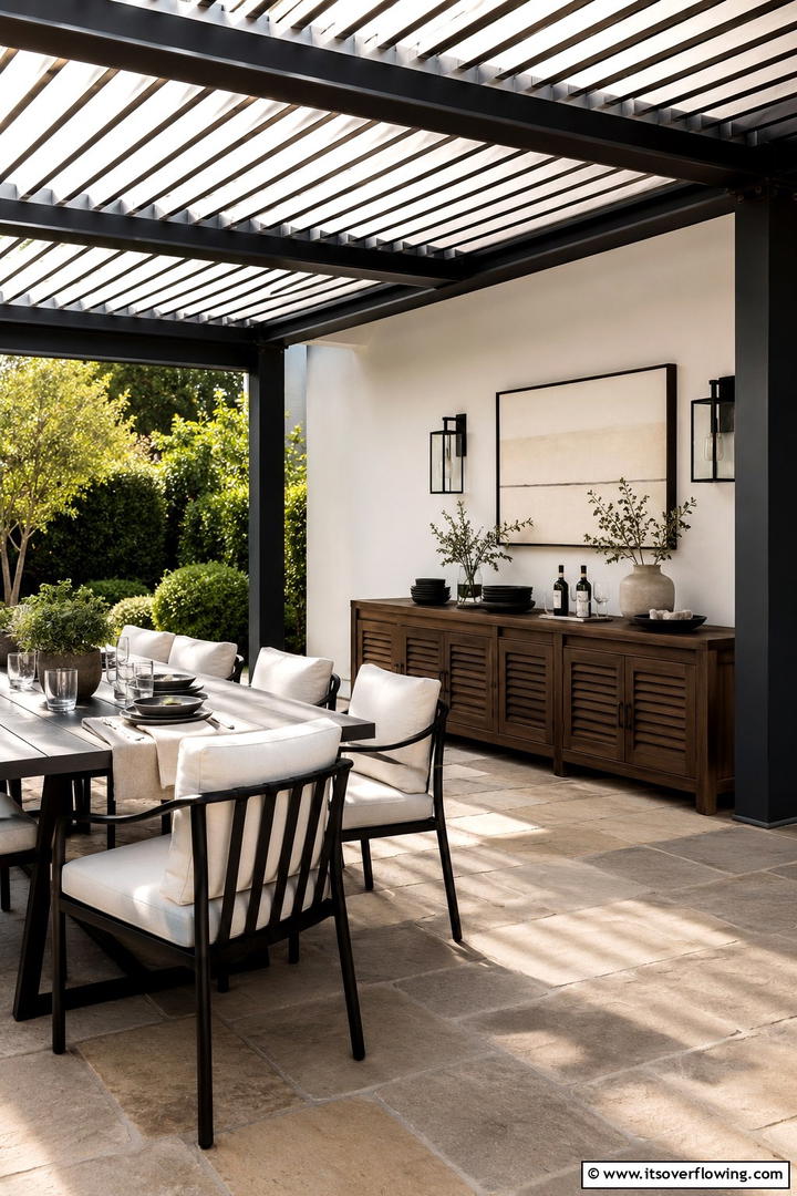 Storage under Pergolas - 30 Practical Outdoor Storage Ideas for a Tidy Yard