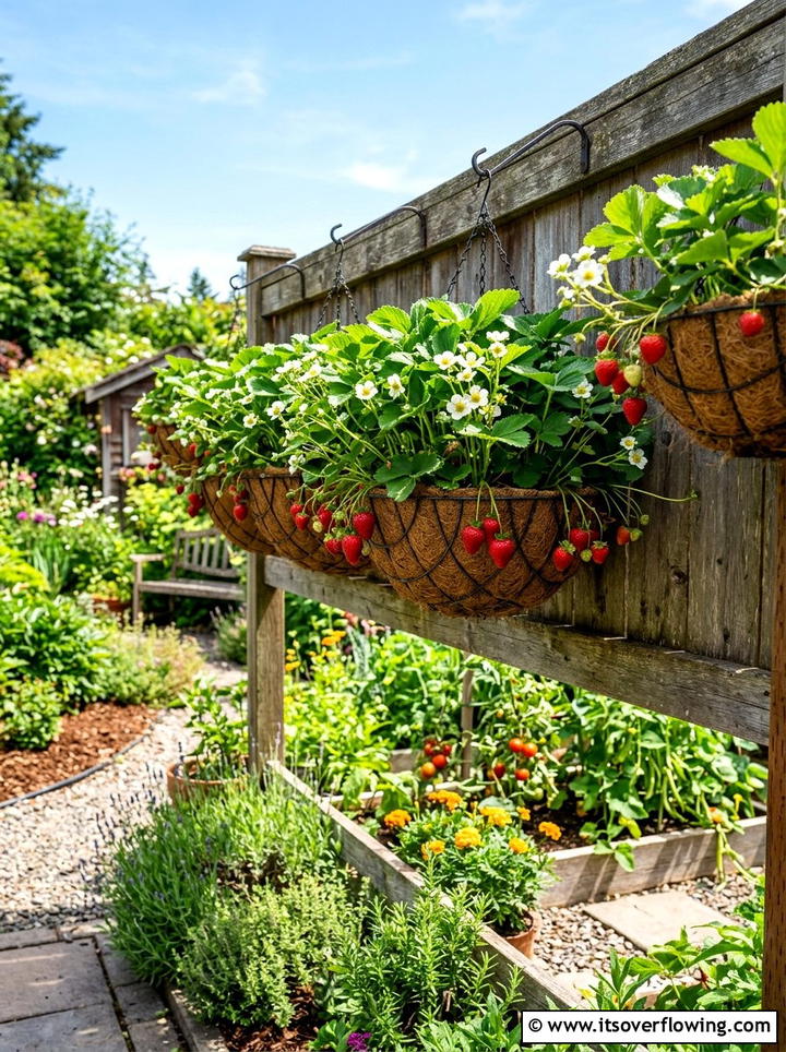 Strawberry Baskets For Backyard Garden - 25 garden decor ideas with hanging baskets