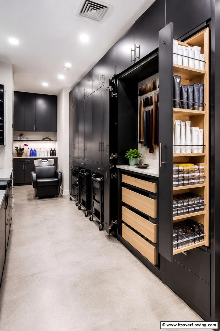 Streamlined Design Layouts - 30 Small Salon Interior Design Ideas for Compact Beauty Spaces