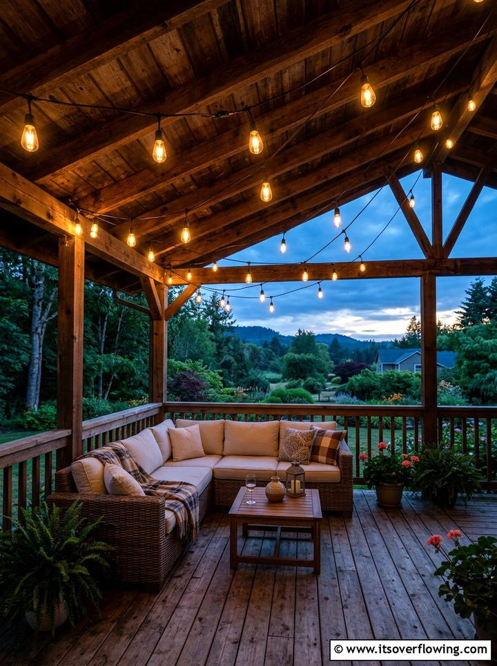 String Lights On Porch - 25 front porch ideas with summer decor