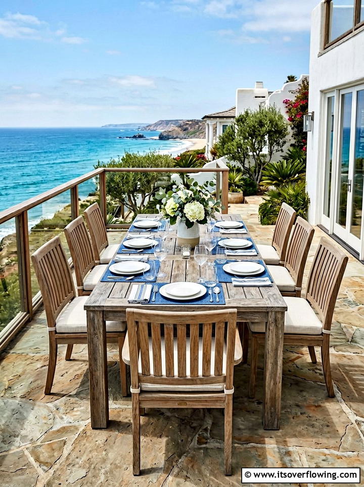 Striped Outdoor Cushions - 25 backyard decorating ideas with deck decor